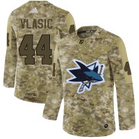 Adidas San Jose Sharks #44 Marc-Edouard Vlasic Camo Authentic Stitched NHL Jersey