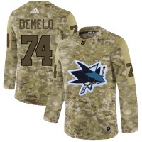 Adidas San Jose Sharks #74 Dylan DeMelo Camo Authentic Stitched NHL Jersey