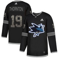Adidas San Jose Sharks #19 Joe Thornton Black Authentic Classic Stitched NHL Jersey