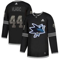 Adidas San Jose Sharks #44 Marc-Edouard Vlasic Black Authentic Classic Stitched NHL Jersey