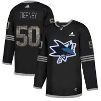 Adidas San Jose Sharks #50 Chris Tierney Black Authentic Classic Stitched NHL Jersey