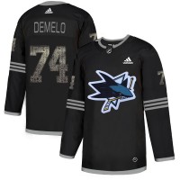 Adidas San Jose Sharks #74 Dylan DeMelo Black Authentic Classic Stitched NHL Jersey
