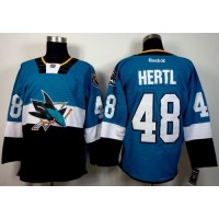 San Jose Sharks #48 Tomas Hertl Teal/Black 2015 Stadium Series Stitched NHL Jersey