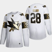 San Jose San Jose Sharks #28 Timo Meier Men's Adidas White Golden Edition Limited Stitched NHL Jersey