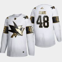 San Jose San Jose Sharks #48 Tomas Hertl Men's Adidas White Golden Edition Limited Stitched NHL Jersey