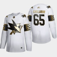 San Jose San Jose Sharks #65 Erik Karlsson Men's Adidas White Golden Edition Limited Stitched NHL Jersey