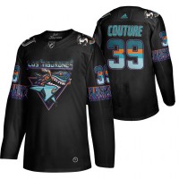 San Jose San Jose Sharks #39 Logan Couture Men's Adidas 2020 Los Tiburones Limited NHL Jersey Black