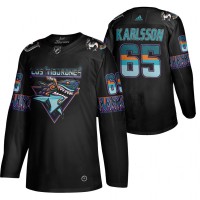 San Jose San Jose Sharks #65 Erik Karlsson Men's Adidas 2020 Los Tiburones Limited NHL Jersey Black