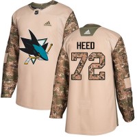 Adidas San Jose Sharks #72 Tim Heed Camo Authentic 2017 Veterans Day Stitched NHL Jersey