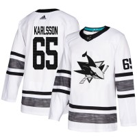Adidas San Jose Sharks #65 Erik Karlsson White Authentic 2019 All-Star Stitched NHL Jersey