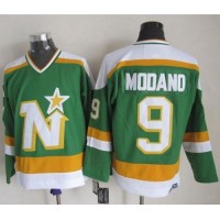 Dallas Stars #9 Mike Modano Stitched Green CCM Throwback NHL Jersey