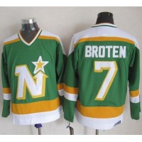 Dallas Stars #7 Neal Broten Stitched Green CCM Throwback NHL Jersey