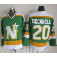 Dallas Stars #20 Dino Ciccarelli Stitched Green CCM Throwback NHL Jersey