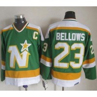 Dallas Stars #23 Brian Bellows Stitched Green CCM Throwback NHL Jersey