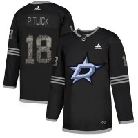 Adidas Dallas Stars #18 Tyler Pitlick Black Authentic Classic Stitched NHL Jersey