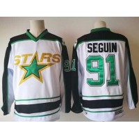 Adidas Dallas Stars #91 Tyler Seguin White Road Authentic Stitched NHL Jersey