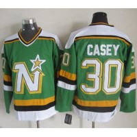 Dallas Stars #30 Jon Casey Green CCM Throwback Stitched NHL Jersey