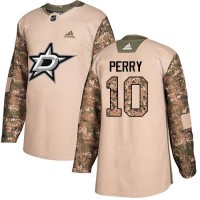 Adidas Dallas Stars #10 Corey Perry Camo Authentic 2017 Veterans Day Stitched NHL Jersey