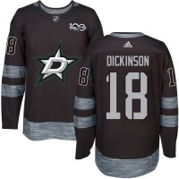 Adidas Dallas Stars #18 Jason Dickinson Black 1917-2017 100th Anniversary Stitched NHL Jersey