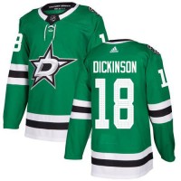 Adidas Dallas Stars #18 Jason Dickinson Green Home Authentic Stitched NHL Jersey