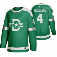 Adidas Dallas Dallas Stars #4 Miro Heiskanen Men's Green 2020 Winter Classic Retro NHL Jersey