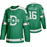 Adidas Dallas Dallas Stars #16 Joe Pavelski Men's Green 2020 Winter Classic Retro NHL Jersey