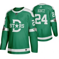 Adidas Dallas Dallas Stars #24 Roope Hintz Men's Green 2020 Winter Classic Retro NHL Jersey