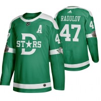 Adidas Dallas Dallas Stars #47 Alexander Radulov Men's Green 2020 Winter Classic Retro NHL Jersey