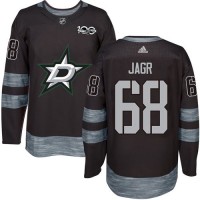 Adidas Dallas Stars #68 Jaromir Jagr Black 1917-2017 100th Anniversary Stitched NHL Jersey