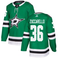 Adidas Dallas Stars #36 Mats Zuccarello Green Home Authentic Stitched NHL Jersey