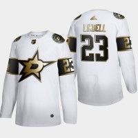 Dallas Dallas Stars #23 Esa Lindell Men's Adidas White Golden Edition Limited Stitched NHL Jersey