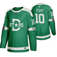 Adidas Dallas Stars #10 Corey Perry Green Authentic 2020 Winter Classic Stitched NHL Jersey