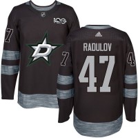 Adidas Dallas Stars #47 Alexander Radulov Black 1917-2017 100th Anniversary Stitched NHL Jersey