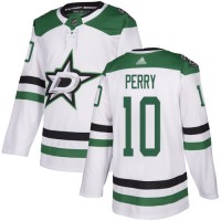 Adidas Dallas Stars #10 Corey Perry White Road Authentic Stitched NHL Jersey