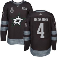 Adidas Dallas Stars #4 Miro Heiskanen Black 1917-2017 100th Anniversary 2020 Stanley Cup Final Stitched NHL Jersey