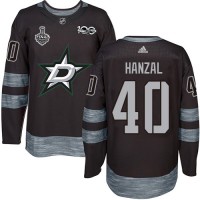 Adidas Dallas Stars #40 Martin Hanzal Black 1917-2017 100th Anniversary 2020 Stanley Cup Final Stitched NHL Jersey