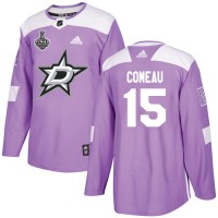Adidas Dallas Stars #15 Blake Comeau Purple Authentic Fights Cancer 2020 Stanley Cup Final Stitched NHL Jersey