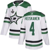 Adidas Dallas Stars #4 Miro Heiskanen White Road Authentic 2020 Stanley Cup Final Stitched NHL Jersey