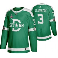 Adidas Dallas Dallas Stars #3 John Klingberg Men's Green 2020 Stanley Cup Final Stitched Classic Retro NHL Jersey