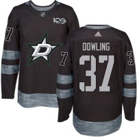 Adidas Dallas Stars #37 Justin Dowling Black 1917-2017 100th Anniversary Stitched NHL Jersey