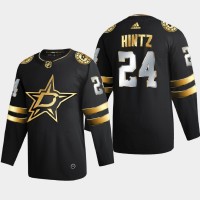Dallas Dallas Stars #24 Roope Hintz Men's Adidas Black Golden Edition Limited Stitched NHL Jersey