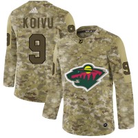 Adidas Minnesota Wild #9 Mikko Koivu Camo Authentic Stitched NHL Jersey