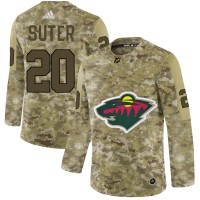 Adidas Minnesota Wild #20 Ryan Suter Camo Authentic Stitched NHL Jersey