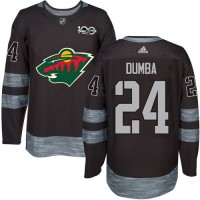 Adidas Minnesota Wild #24 Matt Dumba Black 1917-2017 100th Anniversary Stitched NHL Jersey