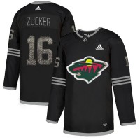 Adidas Minnesota Wild #16 Jason Zucker Black Authentic Classic Stitched NHL Jersey
