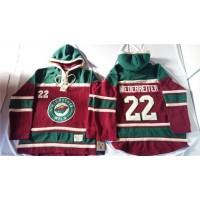 Minnesota Wild #22 Nino Niederreiter Red Sawyer Hooded Sweatshirt Stitched NHL Jersey