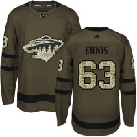 Adidas Minnesota Wild #63 Tyler Ennis Green Salute to Service Stitched NHL Jersey
