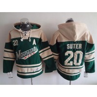 Minnesota Wild #20 Ryan Suter Green Sawyer Hooded Sweatshirt Stitched NHL Jersey