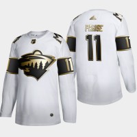 Minnesota Minnesota Wild #11 Zach Parise Men's Adidas White Golden Edition Limited Stitched NHL Jersey