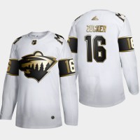 Minnesota Minnesota Wild #16 Jason Zucker Men's Adidas White Golden Edition Limited Stitched NHL Jersey